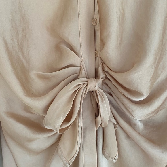 BB Dakota Long Sleeve Dress in Beige - Picture 3 of 4